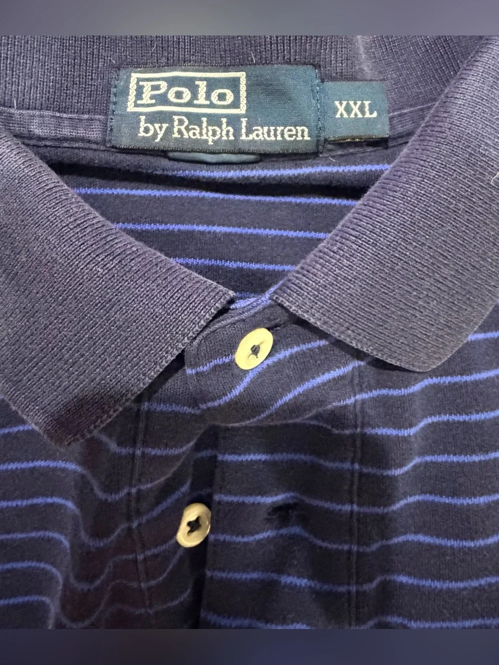 Polo Ralph Lauren Mens XXL Blue Light Blue Short Sleeve Polo Shirt Pony Logo